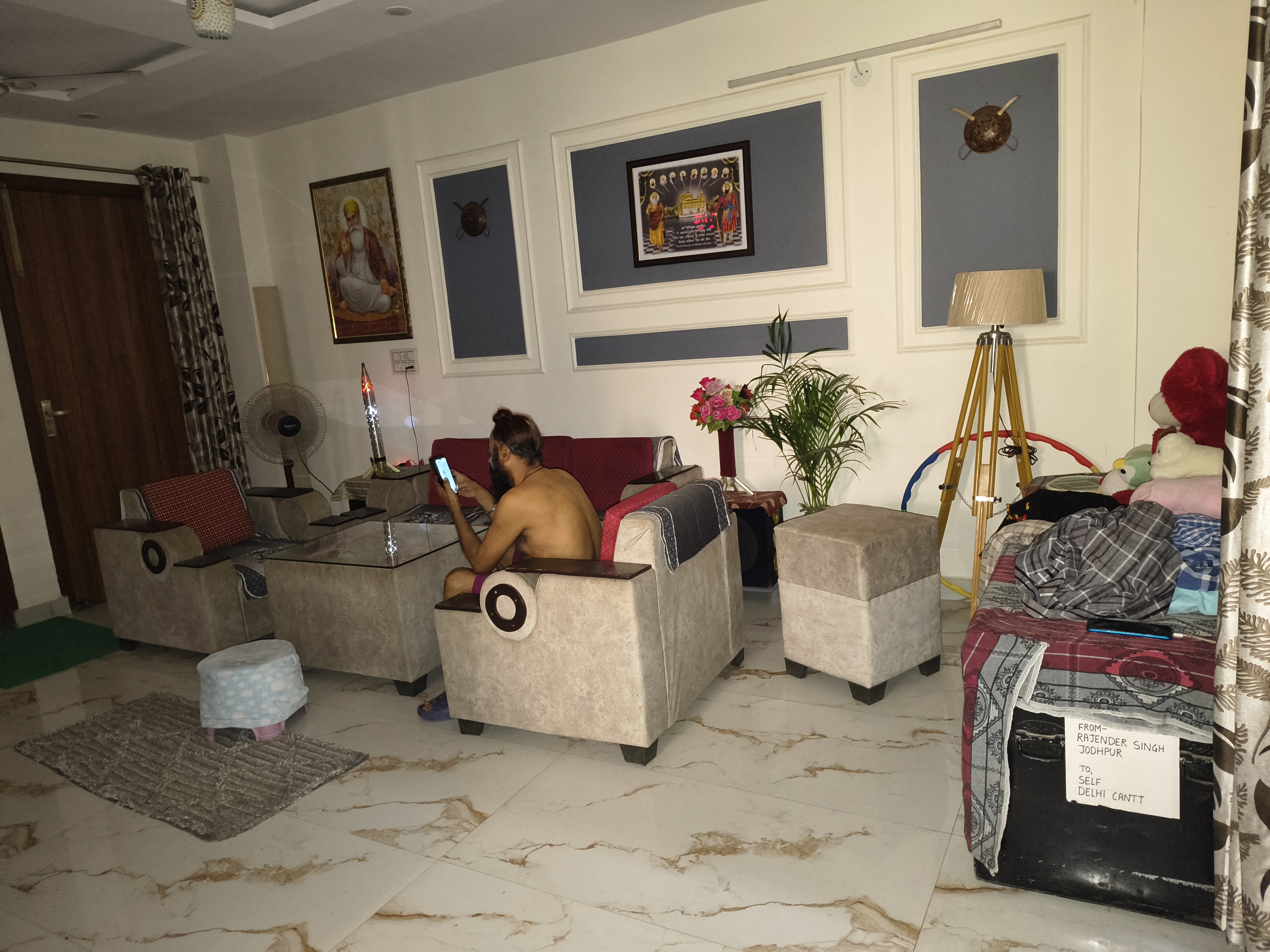 Modern Living room Before