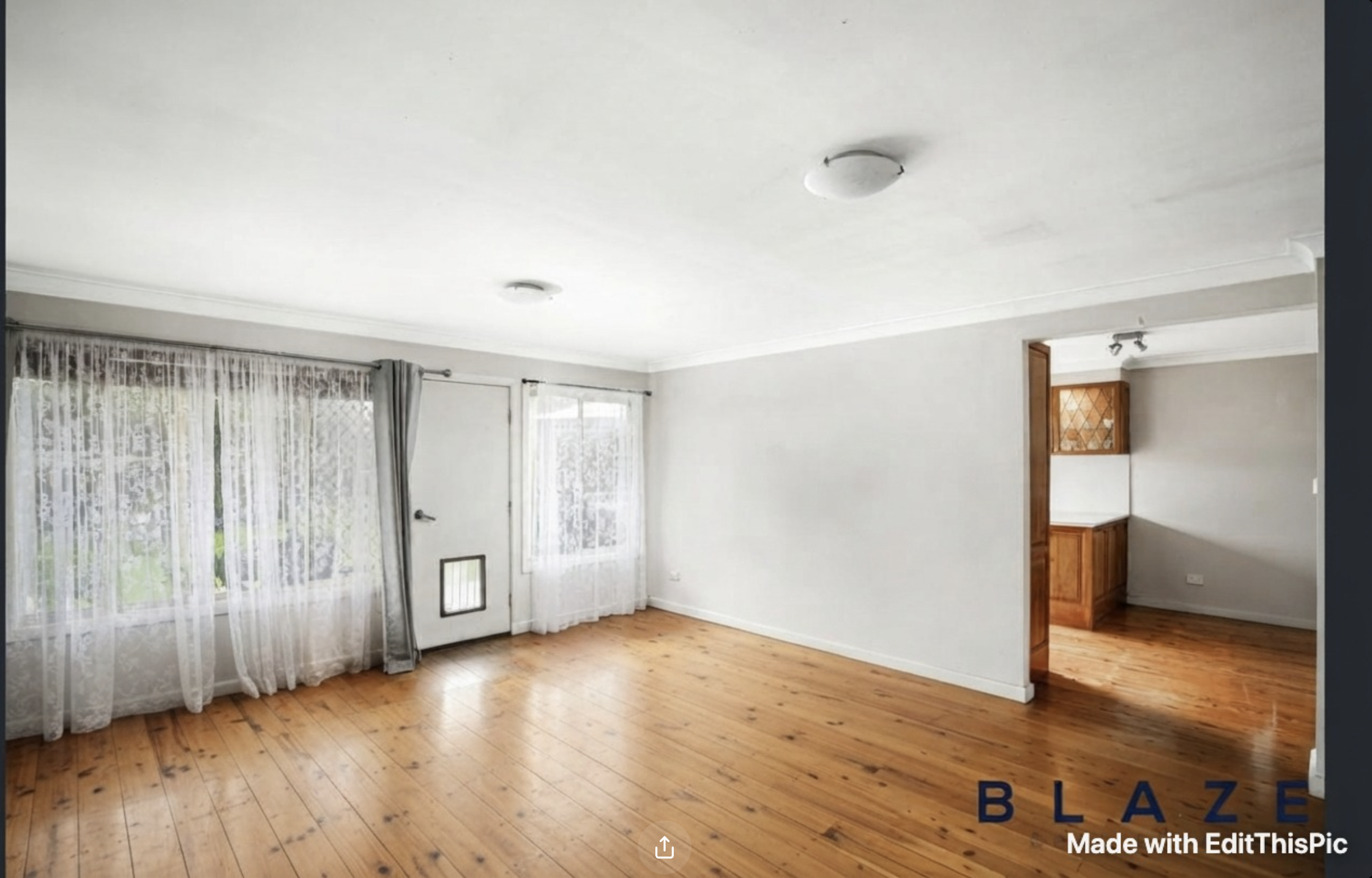 Modern Living room Before