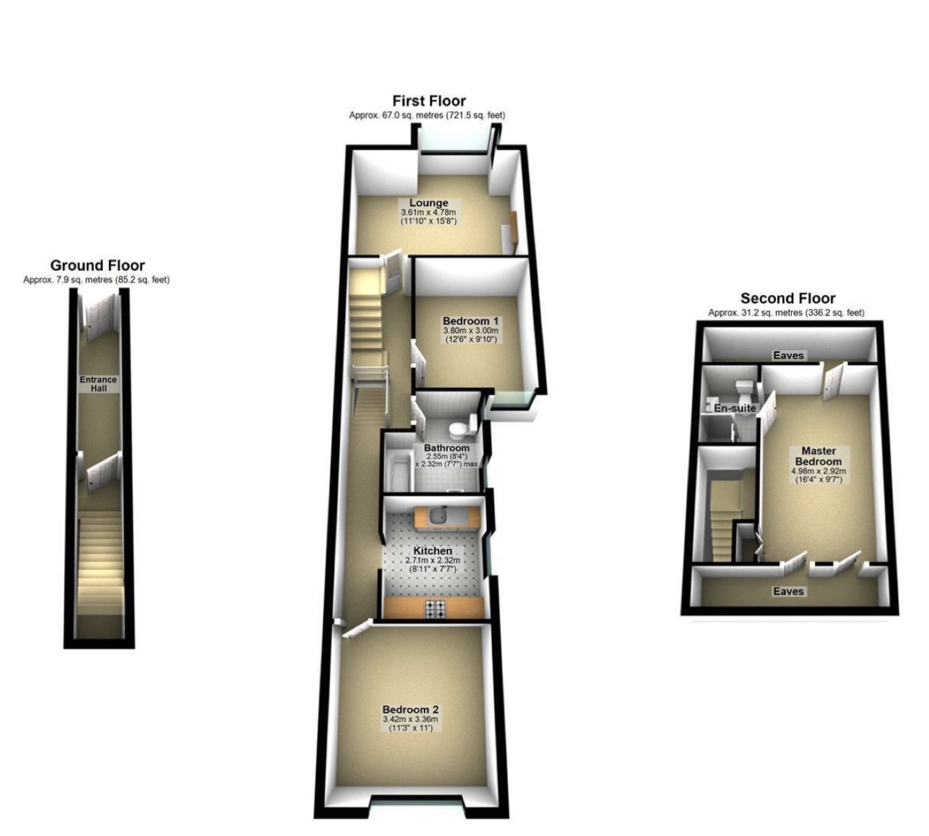 Modern Living room Before
