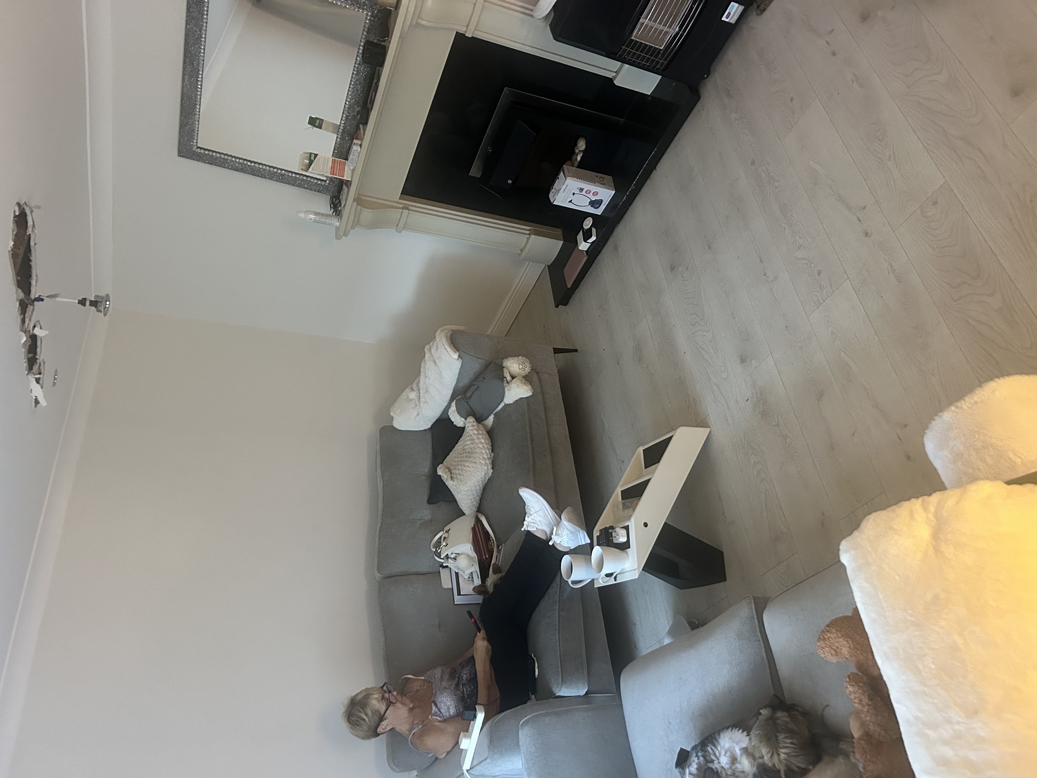 Modern Living room Before