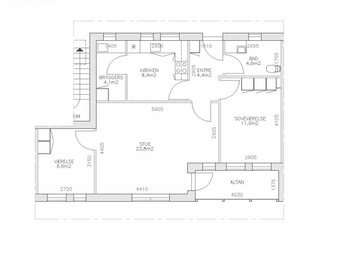Modern Living room Before