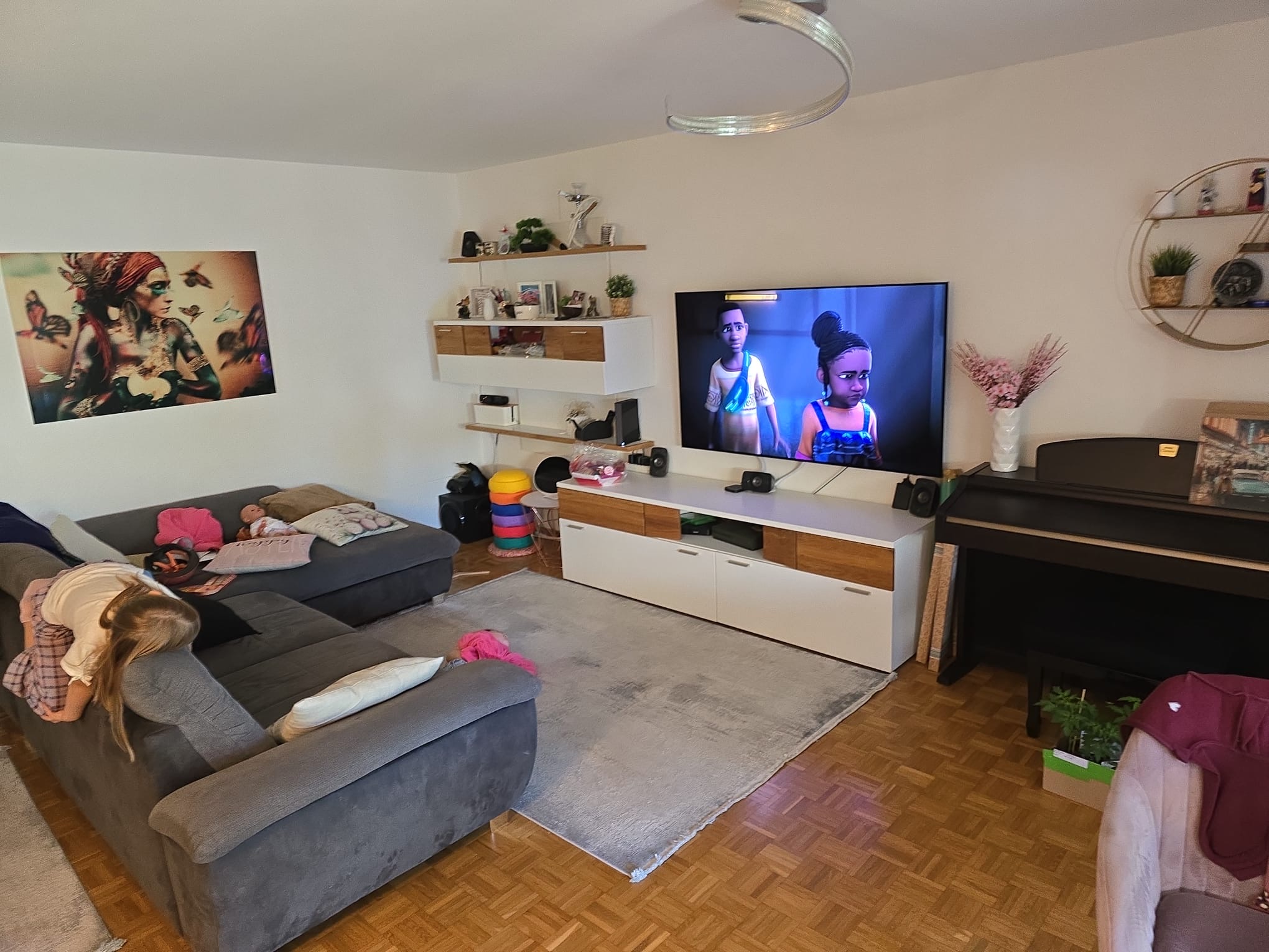 Modern Living room Before