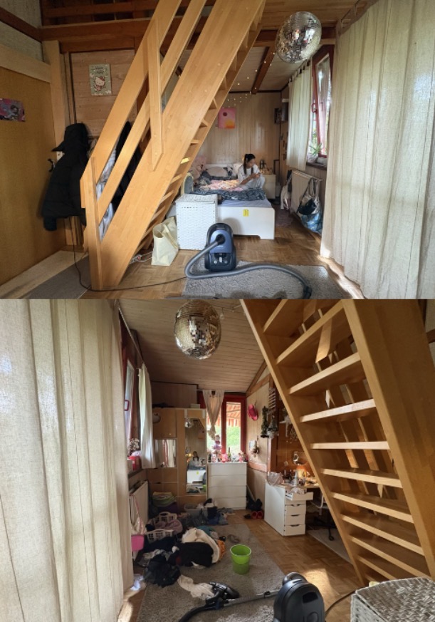 Modern Living room Before