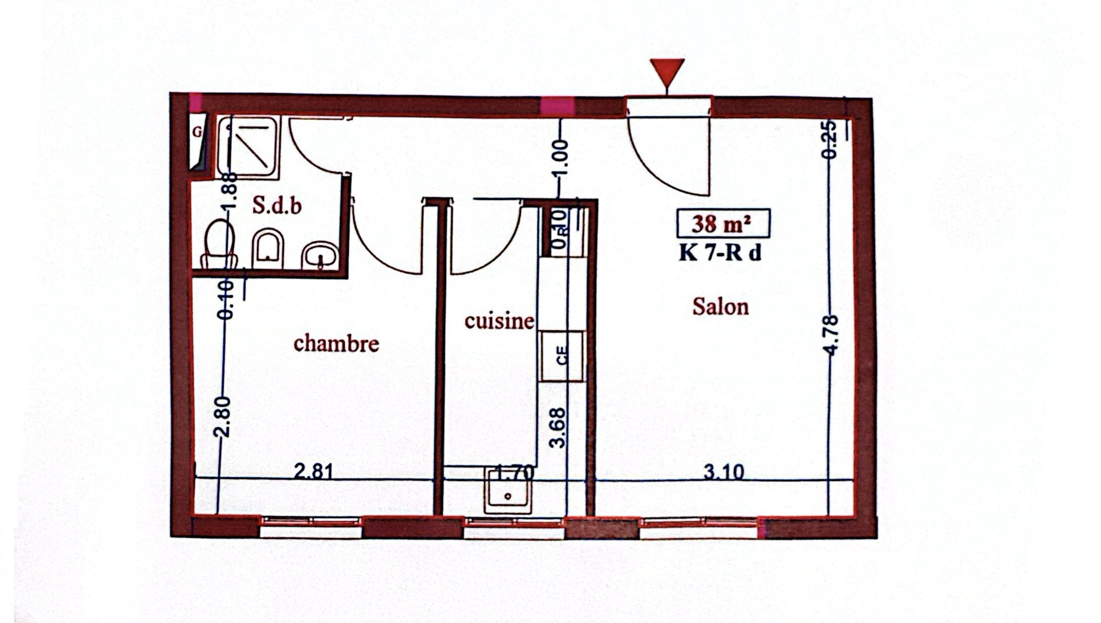 Modern Living room Before