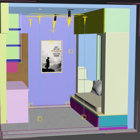 Modern Living room Before