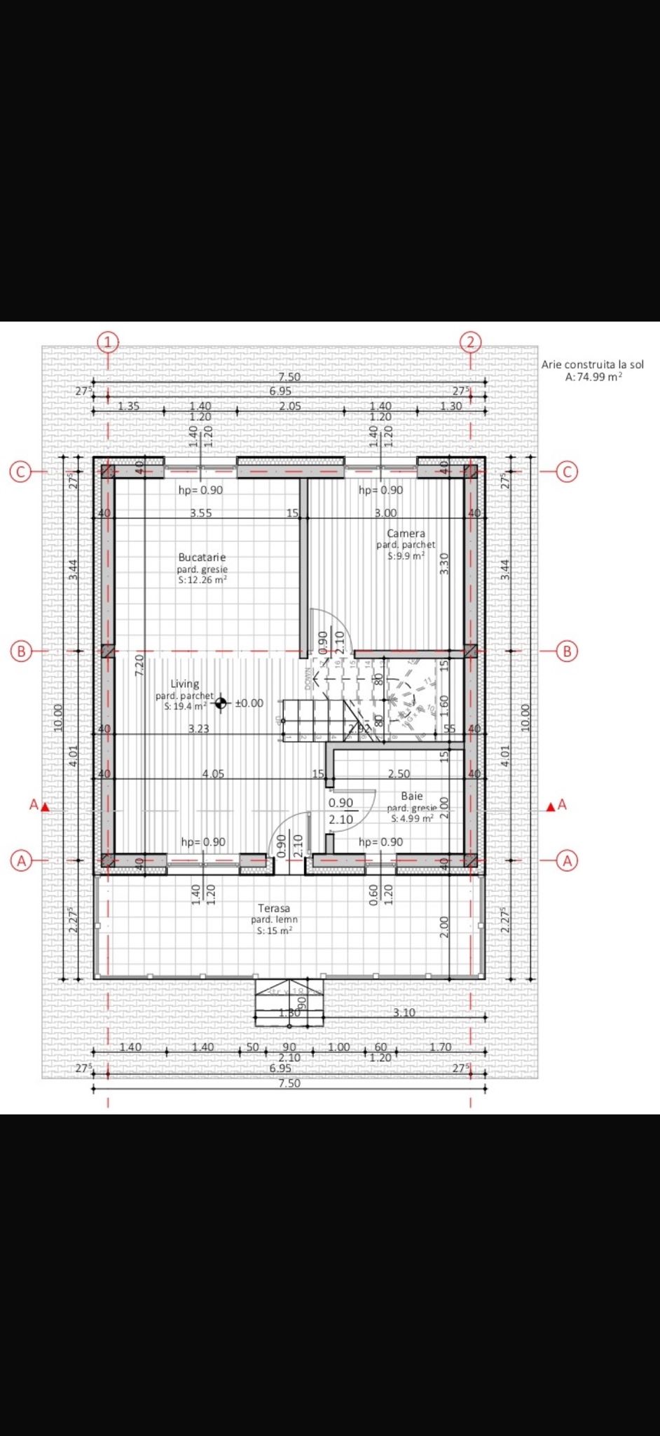 Modern Living room Before