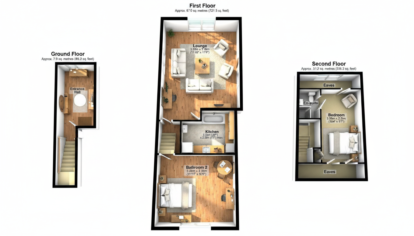 Modern Living room After