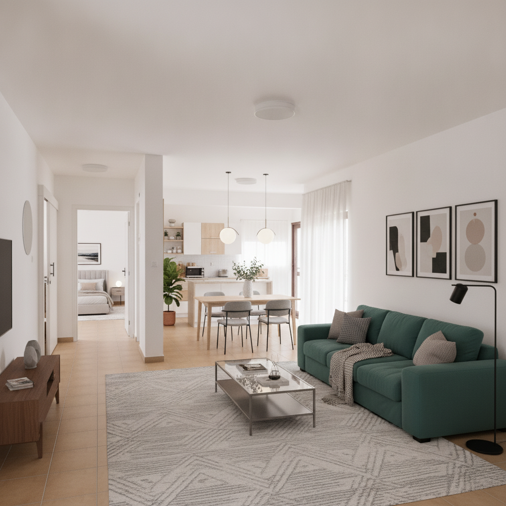 Modern Living room After