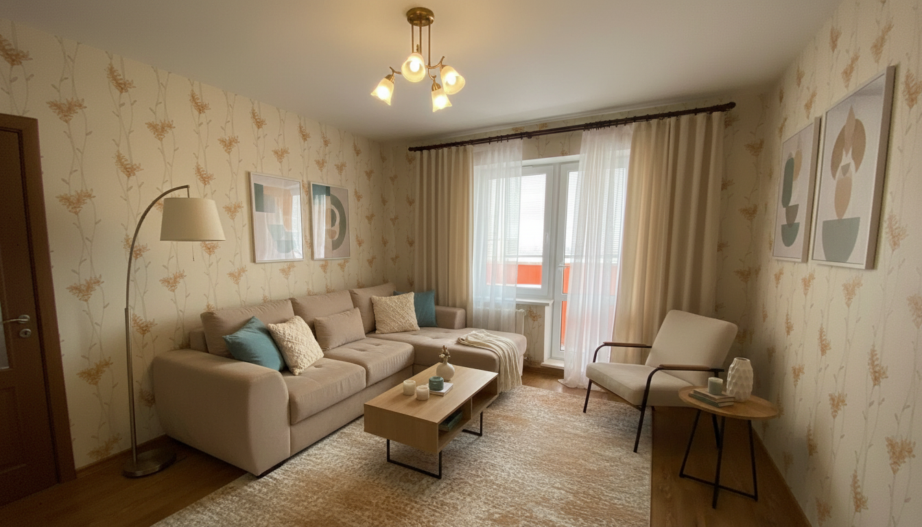 Modern Living room After