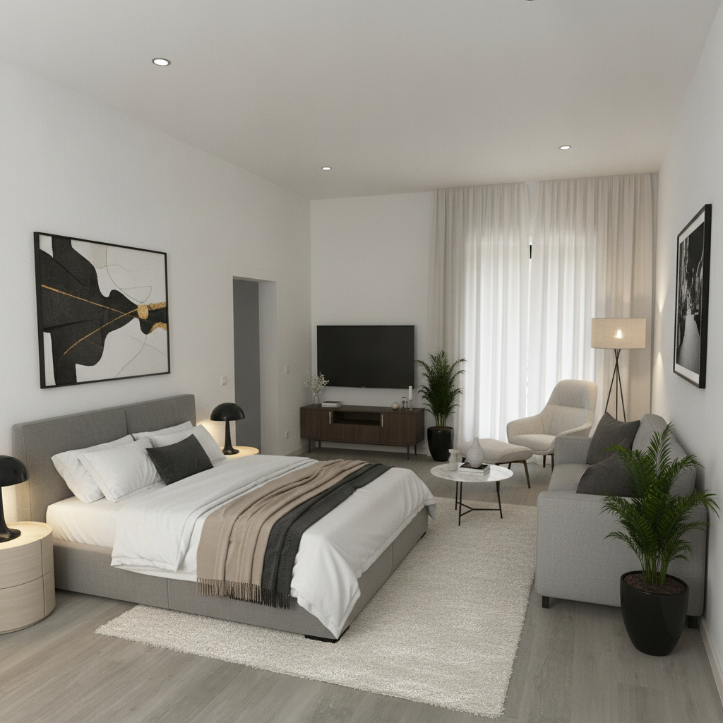 Modern Living room After