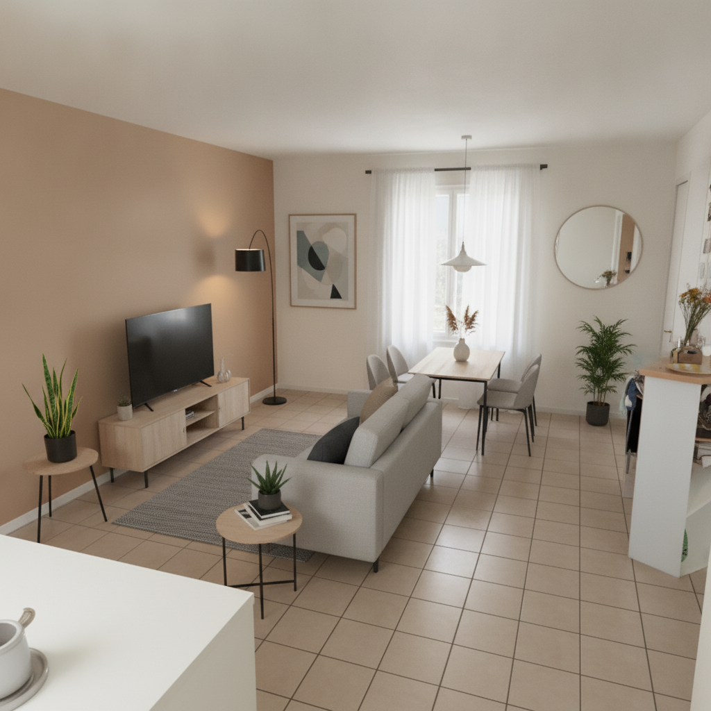 Modern Living room After