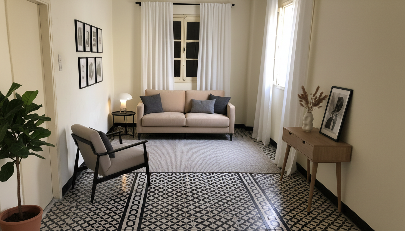 Modern Living room After