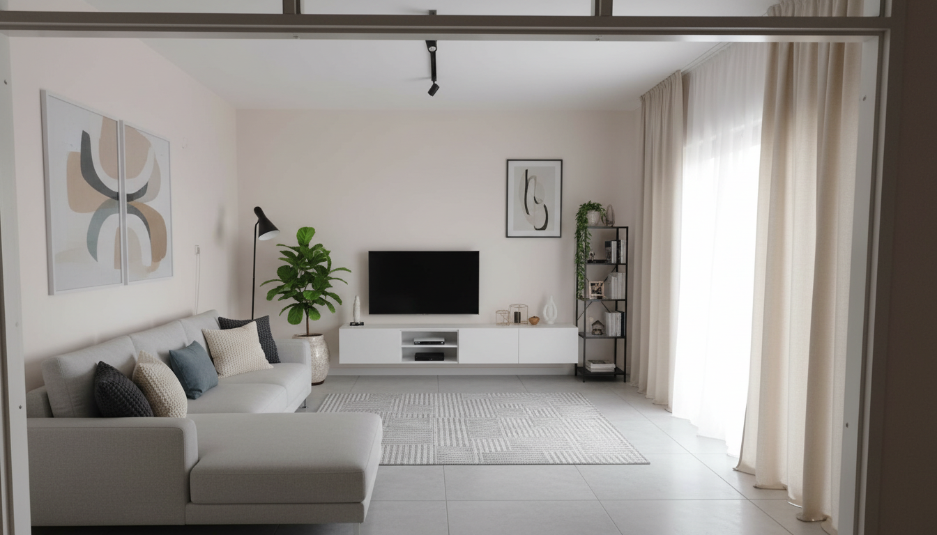Modern Living room After