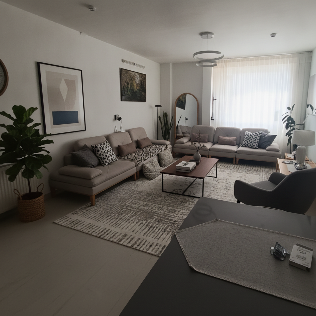 Modern Living room After