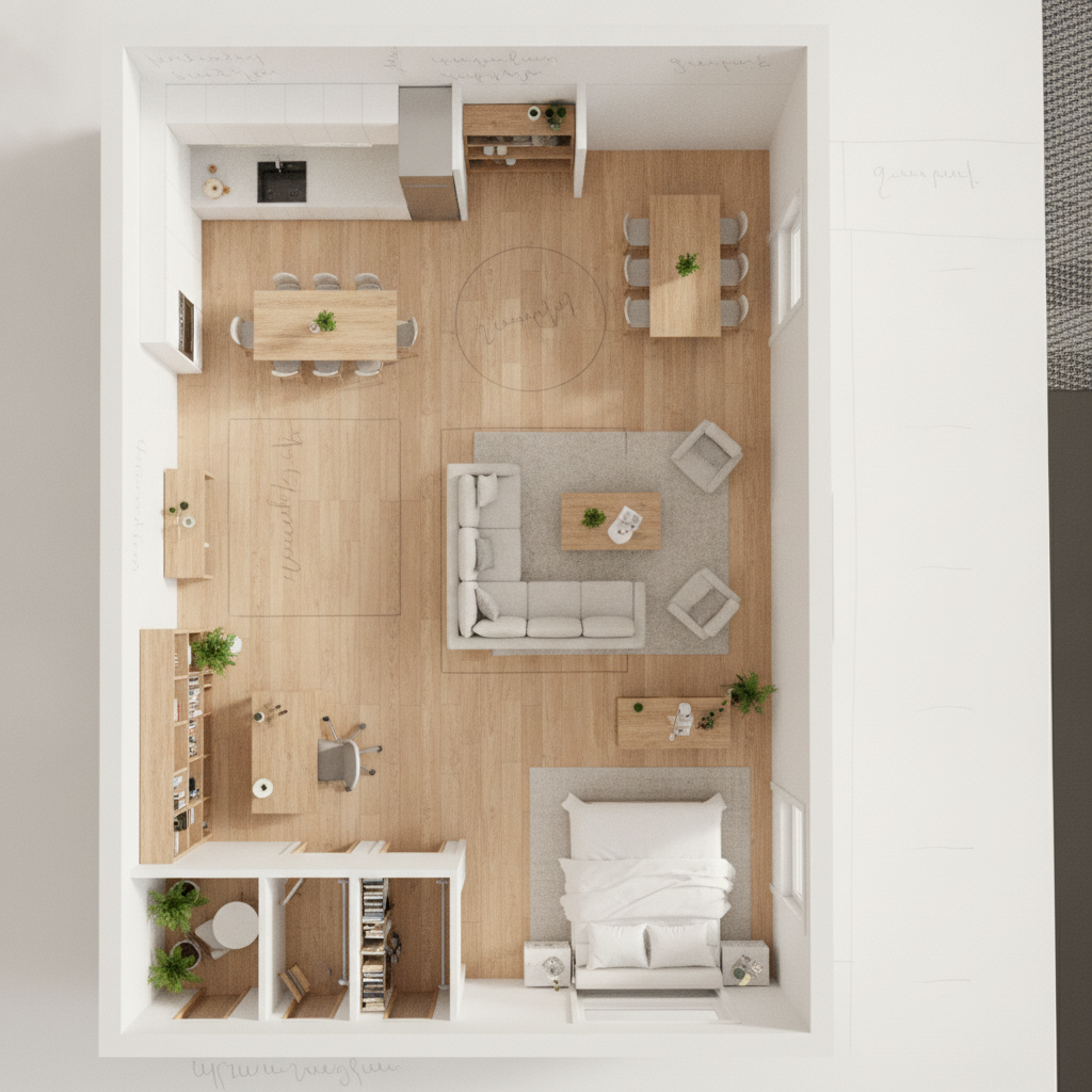 Modern Living room After