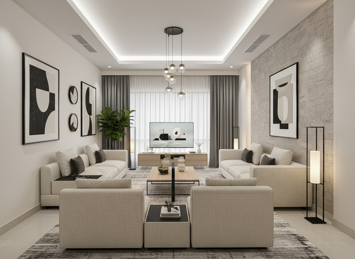 Modern Living room After