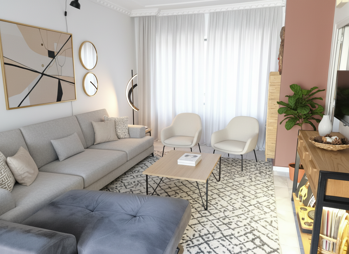 Modern Living room After