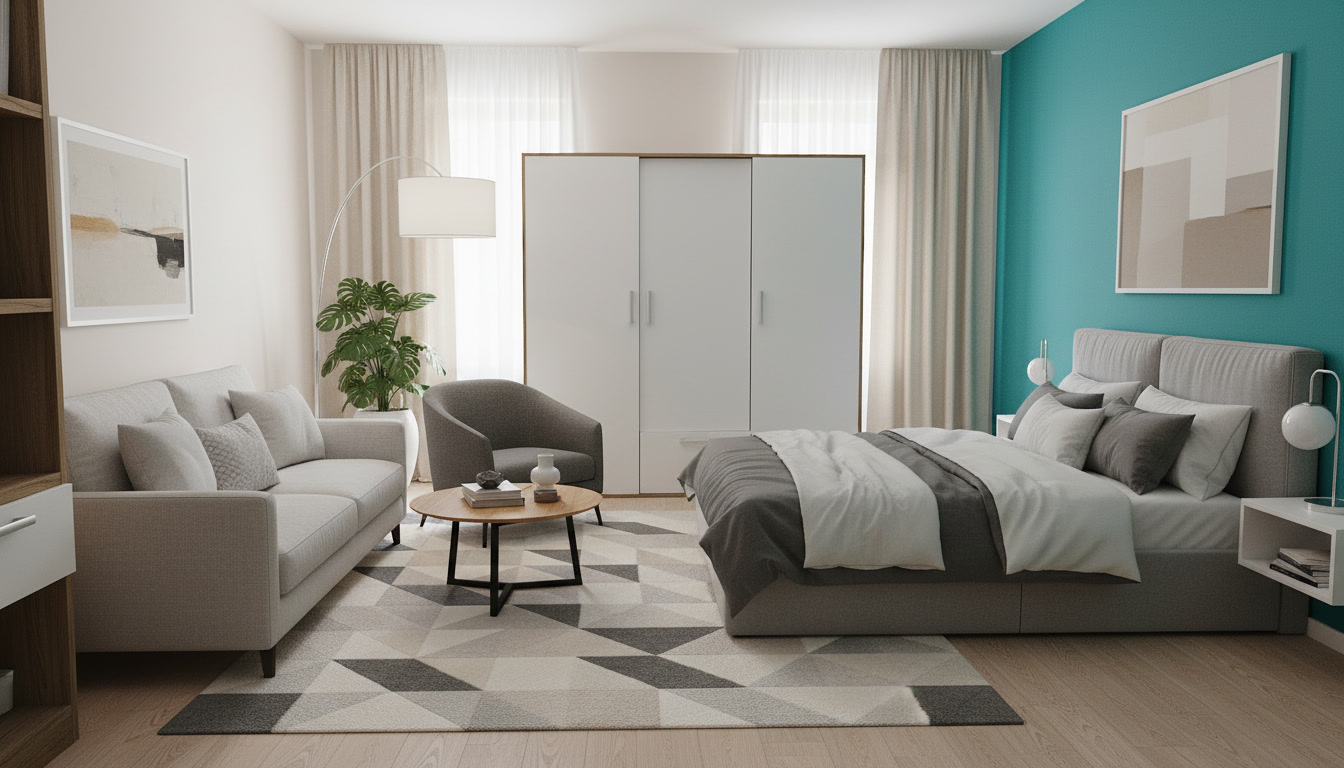 Modern Living room After