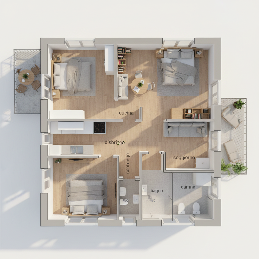 Modern Living room After