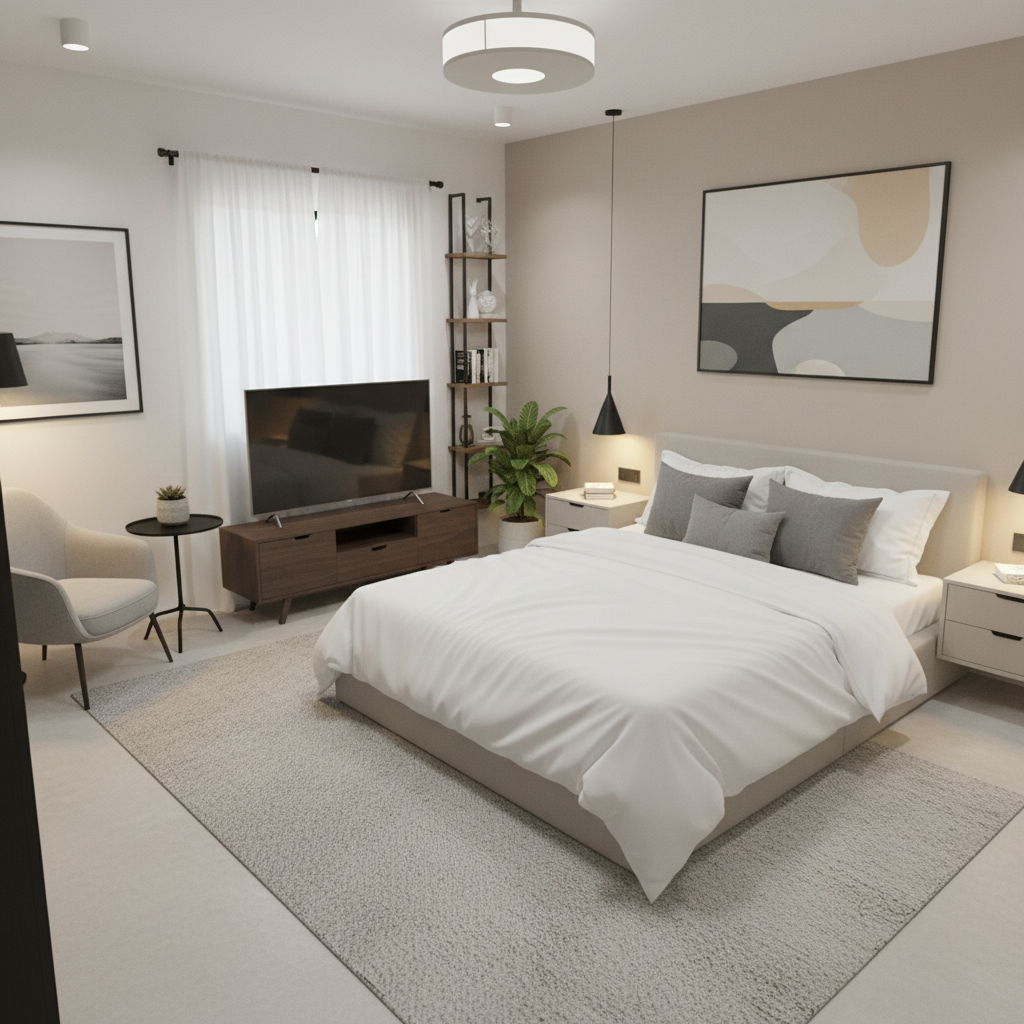 Modern Living room After