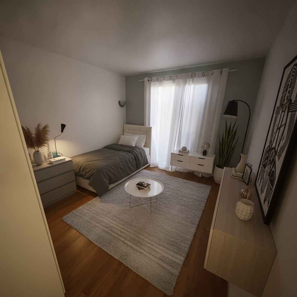 Minimalist Living room After