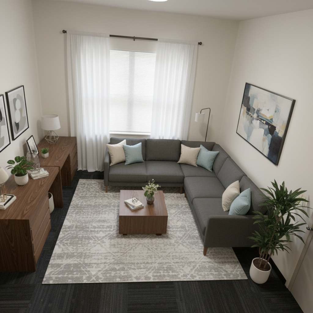 Modern Living room After