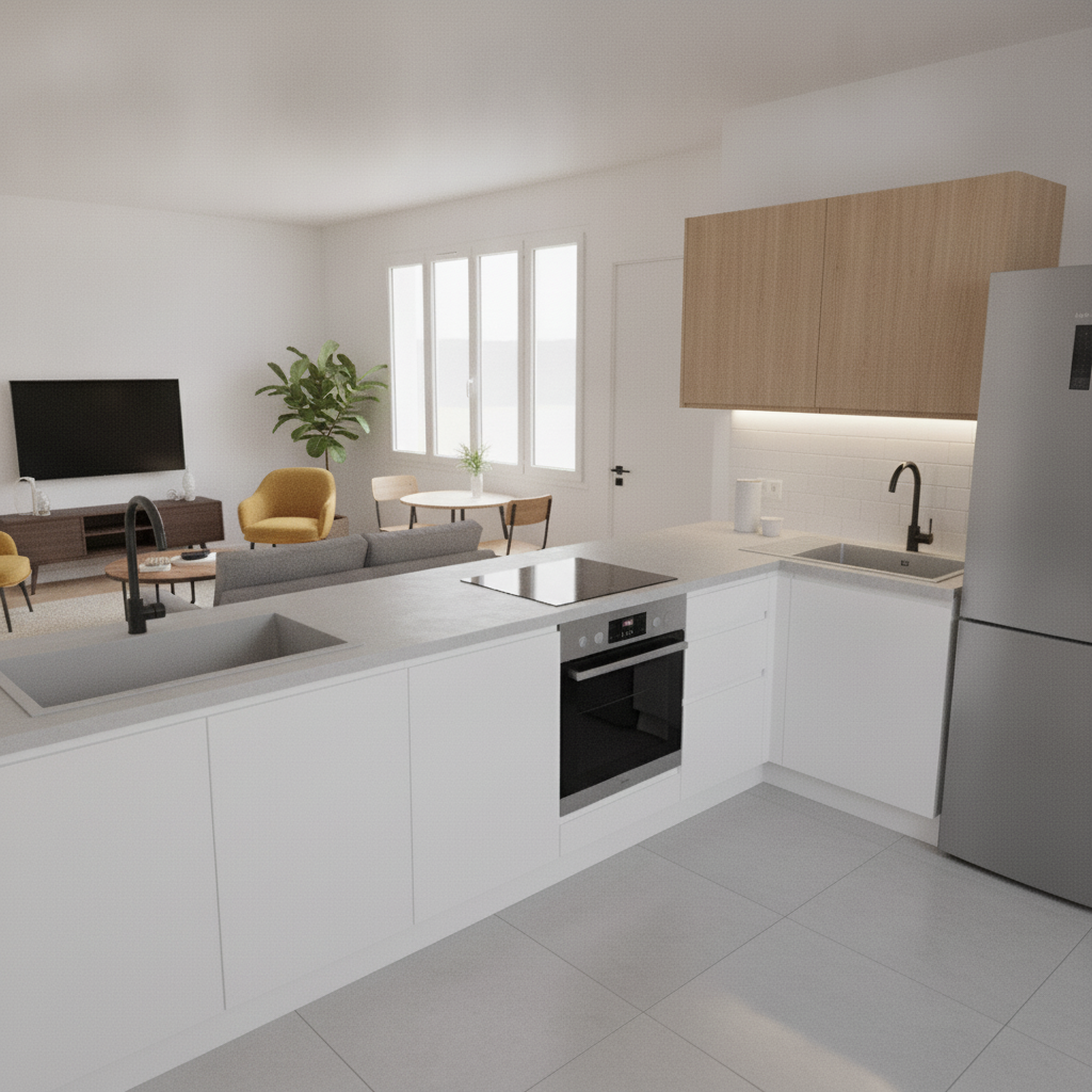 Modern Living room After
