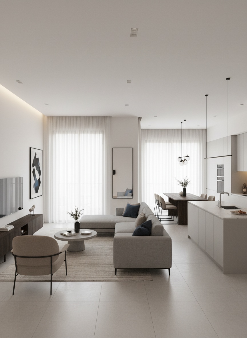 Modern Living room After