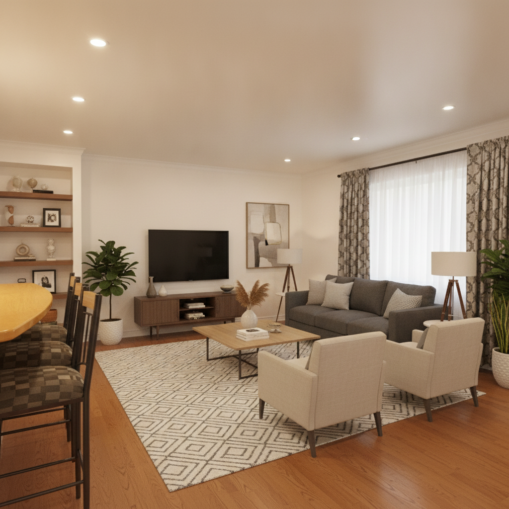 Modern Living room After