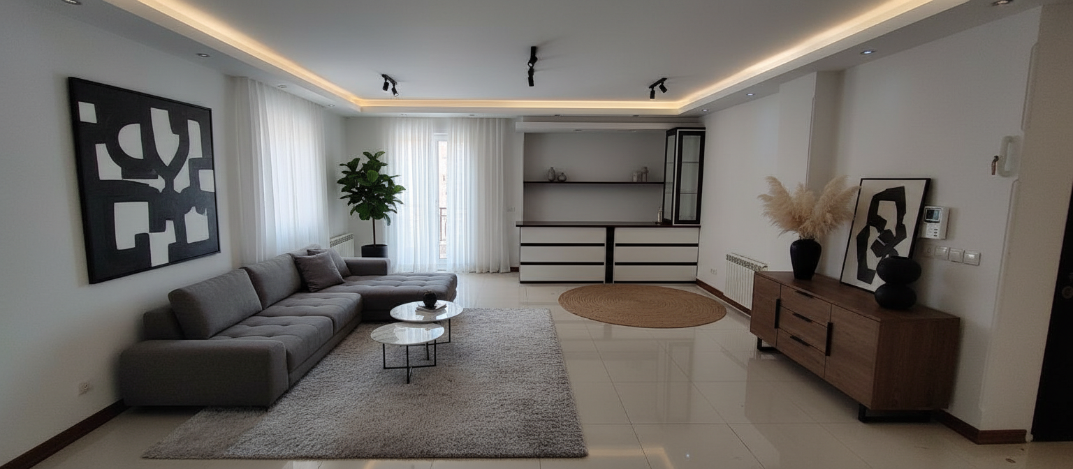 Minimalist Living room After
