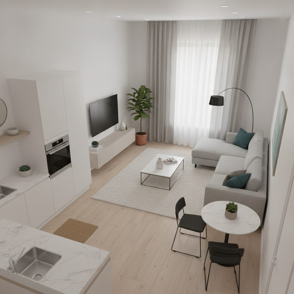 Modern Living room After