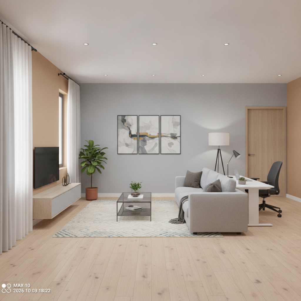 Modern Living room After