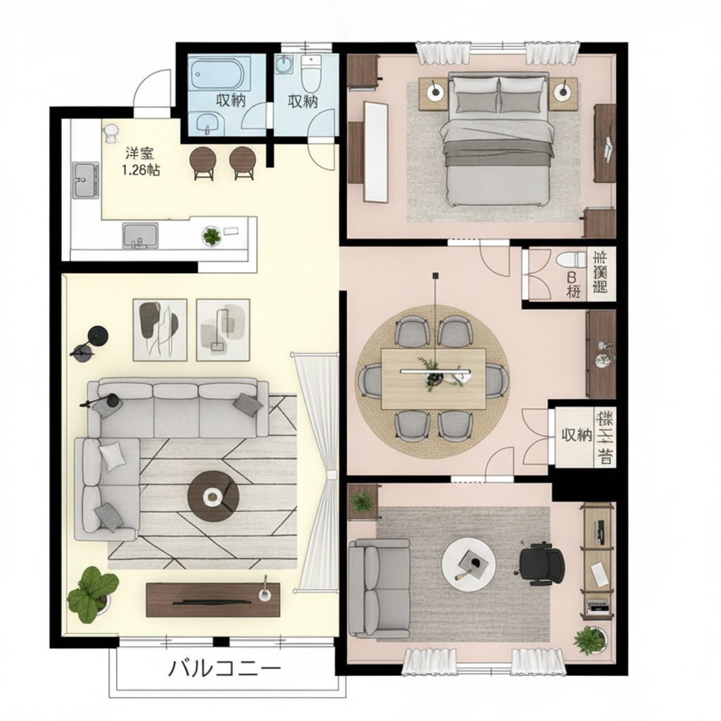 Modern Living room After