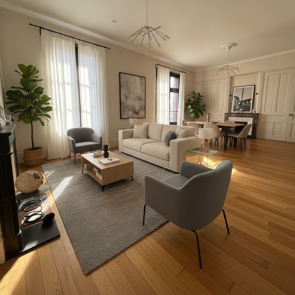 Modern Living room After