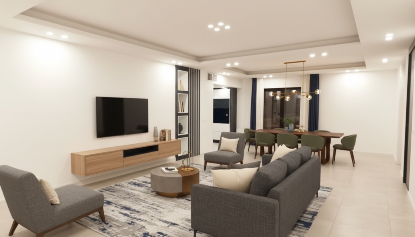 Modern Living room After