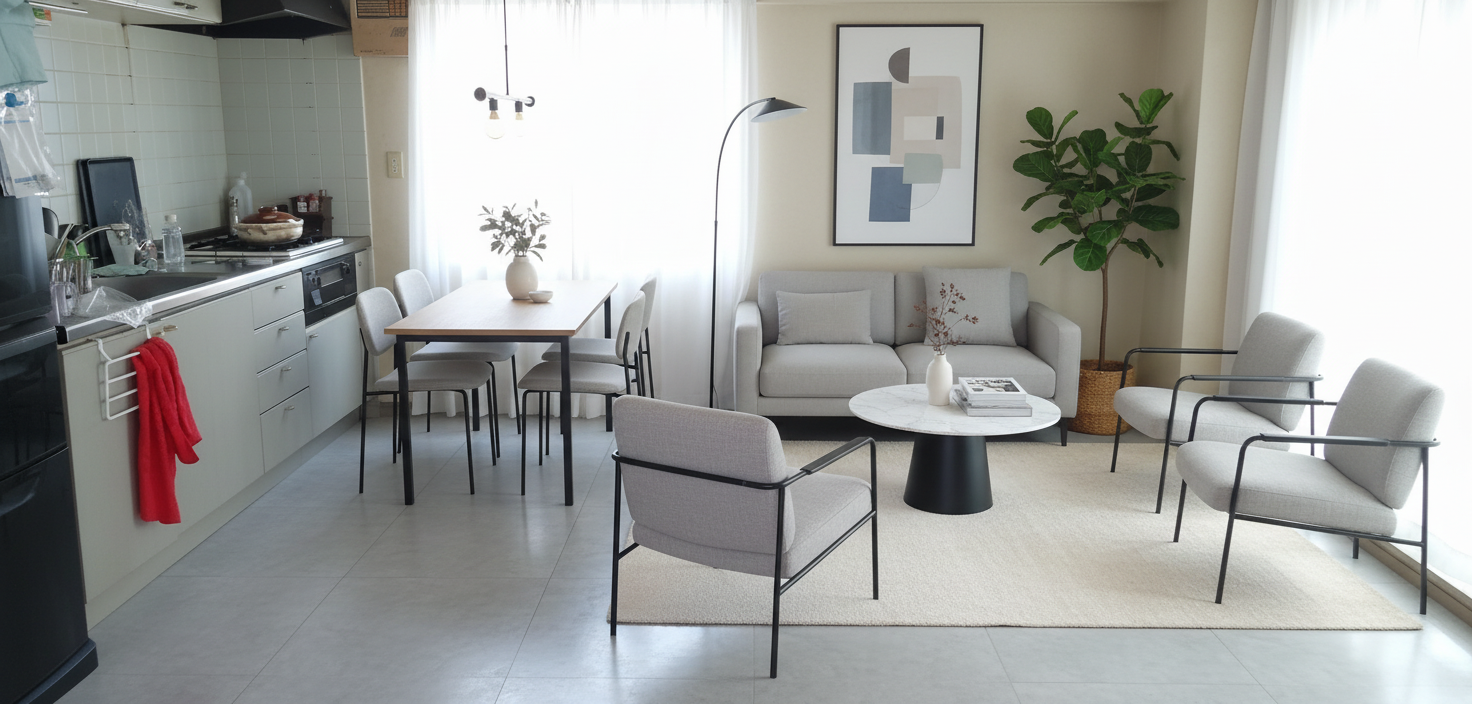 Modern Living room After
