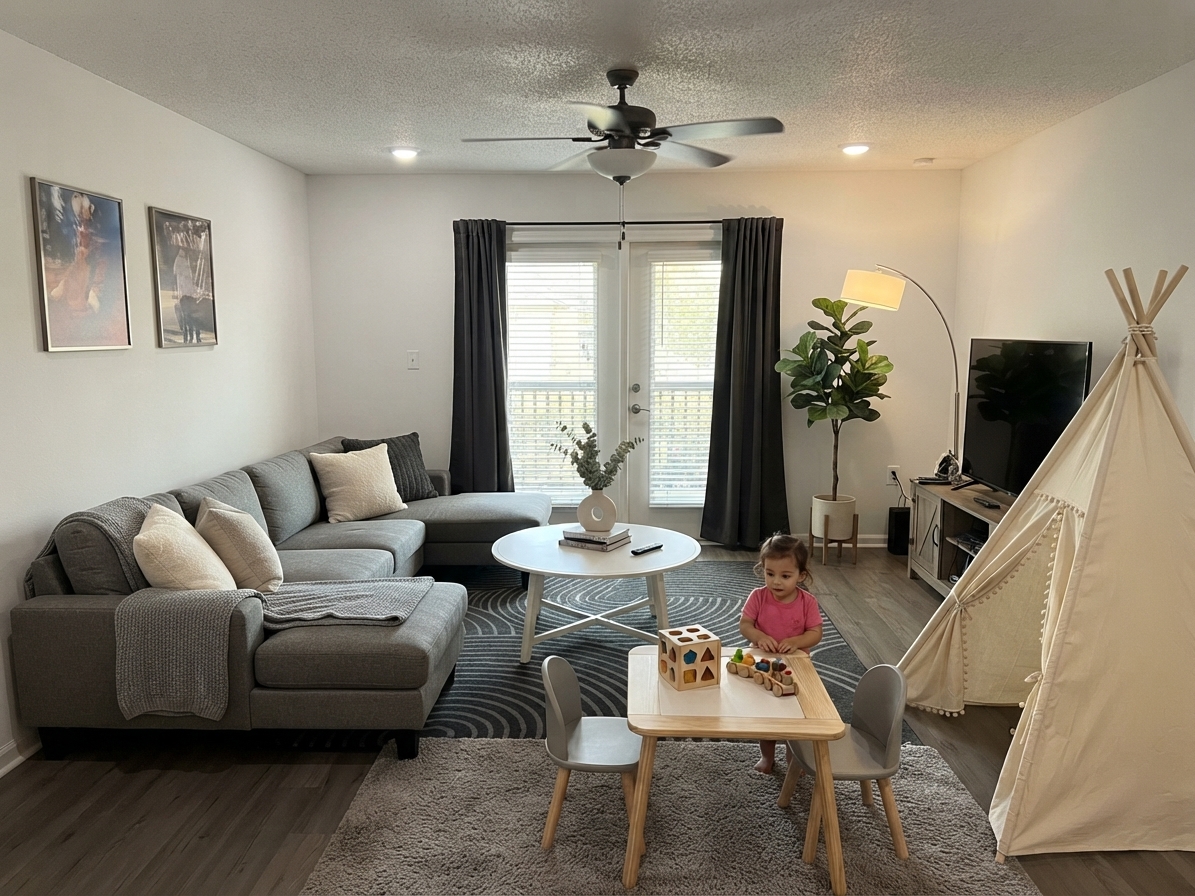 Modern Living room After