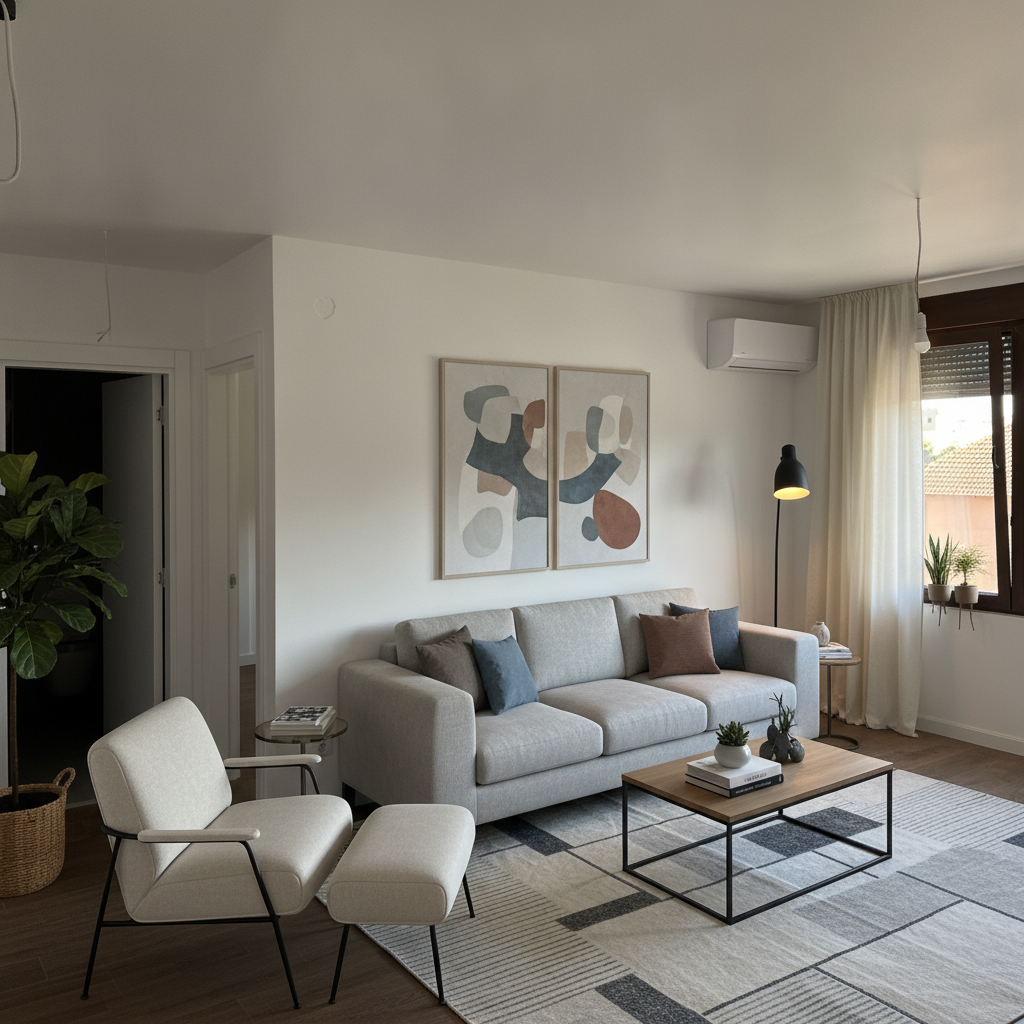 Modern Living room After