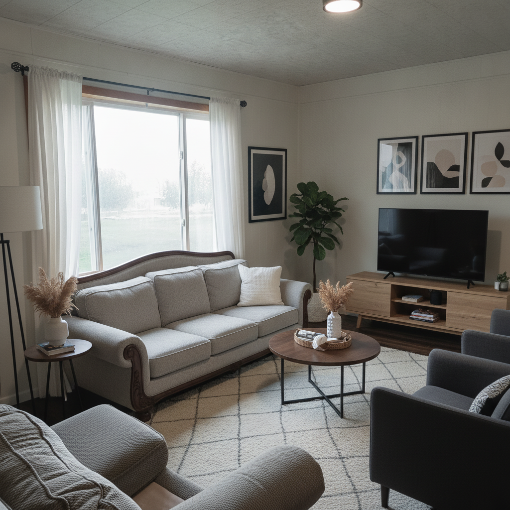 Modern Living room After
