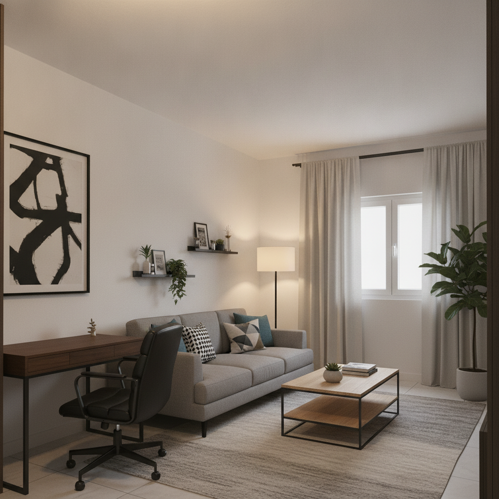 Modern Living room After