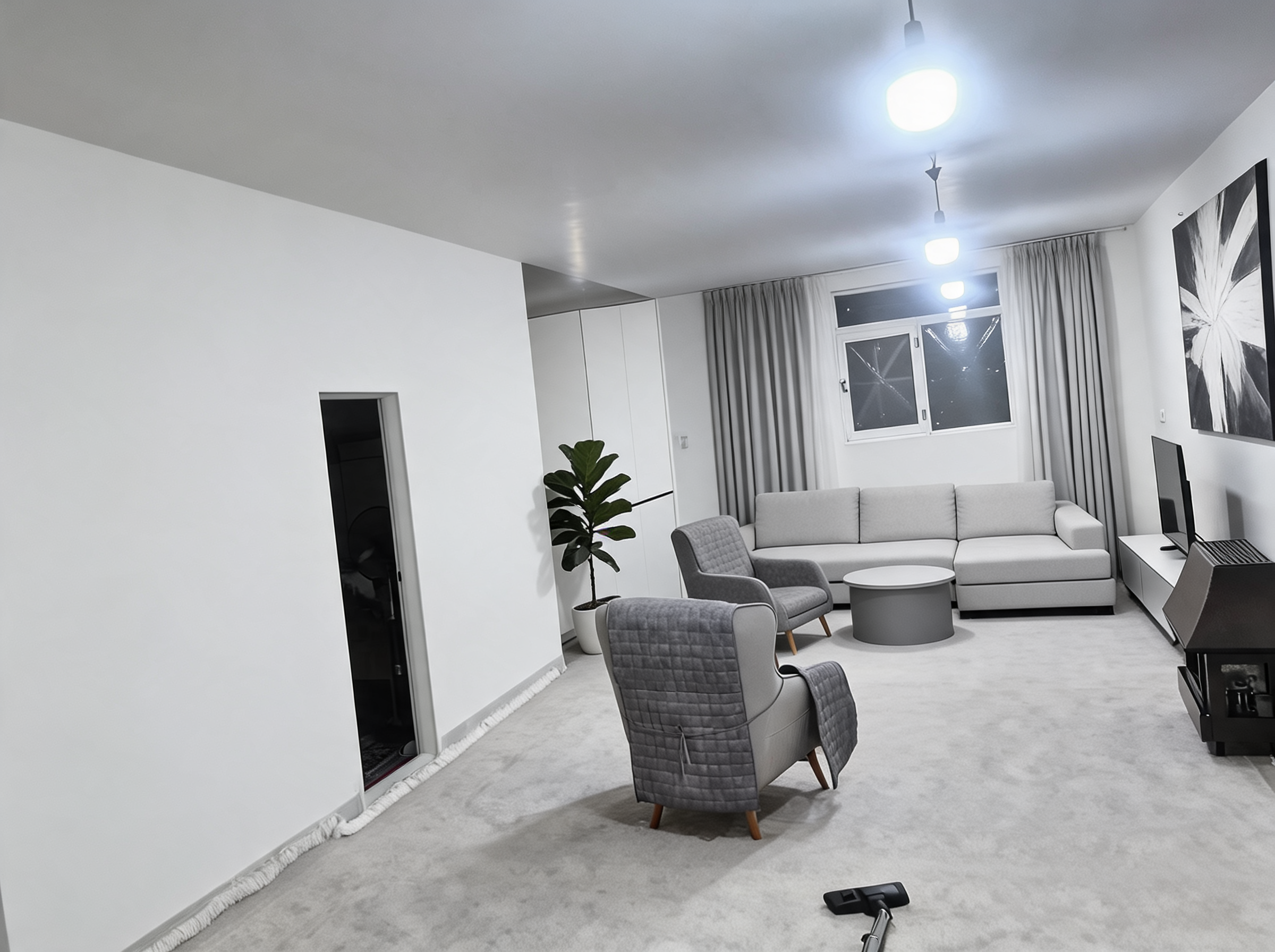 Minimalist Living room After