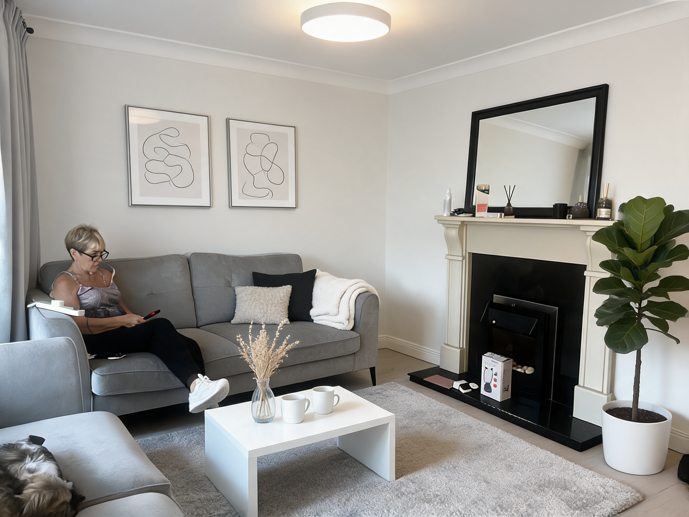 Modern Living room After