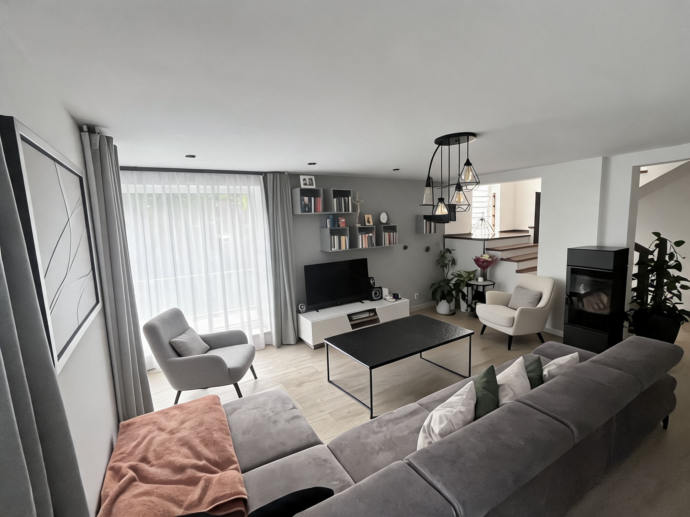 Modern Living room After