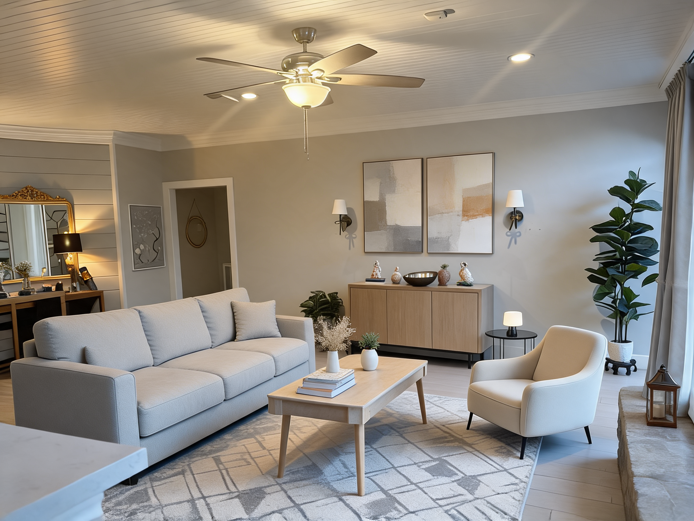 Modern Living room After