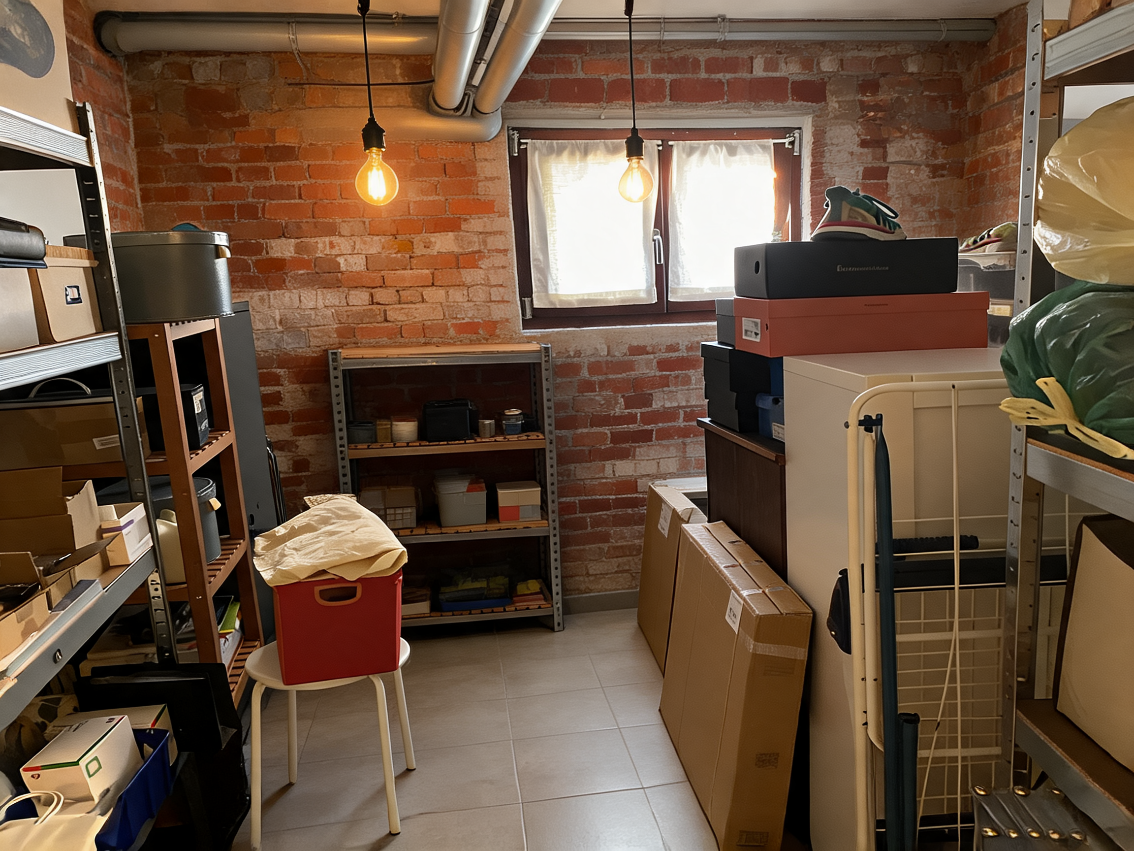 Industrial Living room After